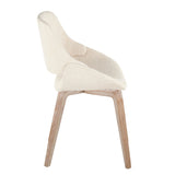 Fabrizzi - Mid-Century Modern Dining / Accent Chair (Set of 2) - Whitewash Wood