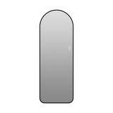 65" X 24" Arched LED Full Length Mirror With Frame, 3 Color Temperatures & Stepless Dimming - Black