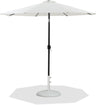 Fiji - Aluminum Patio Umbrella With Round White And Black Base
