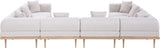 Laguna - 8 Piece Resilient Water Resistant Fabric 142" Upholstered Outdoor Patio Modular Sectional
