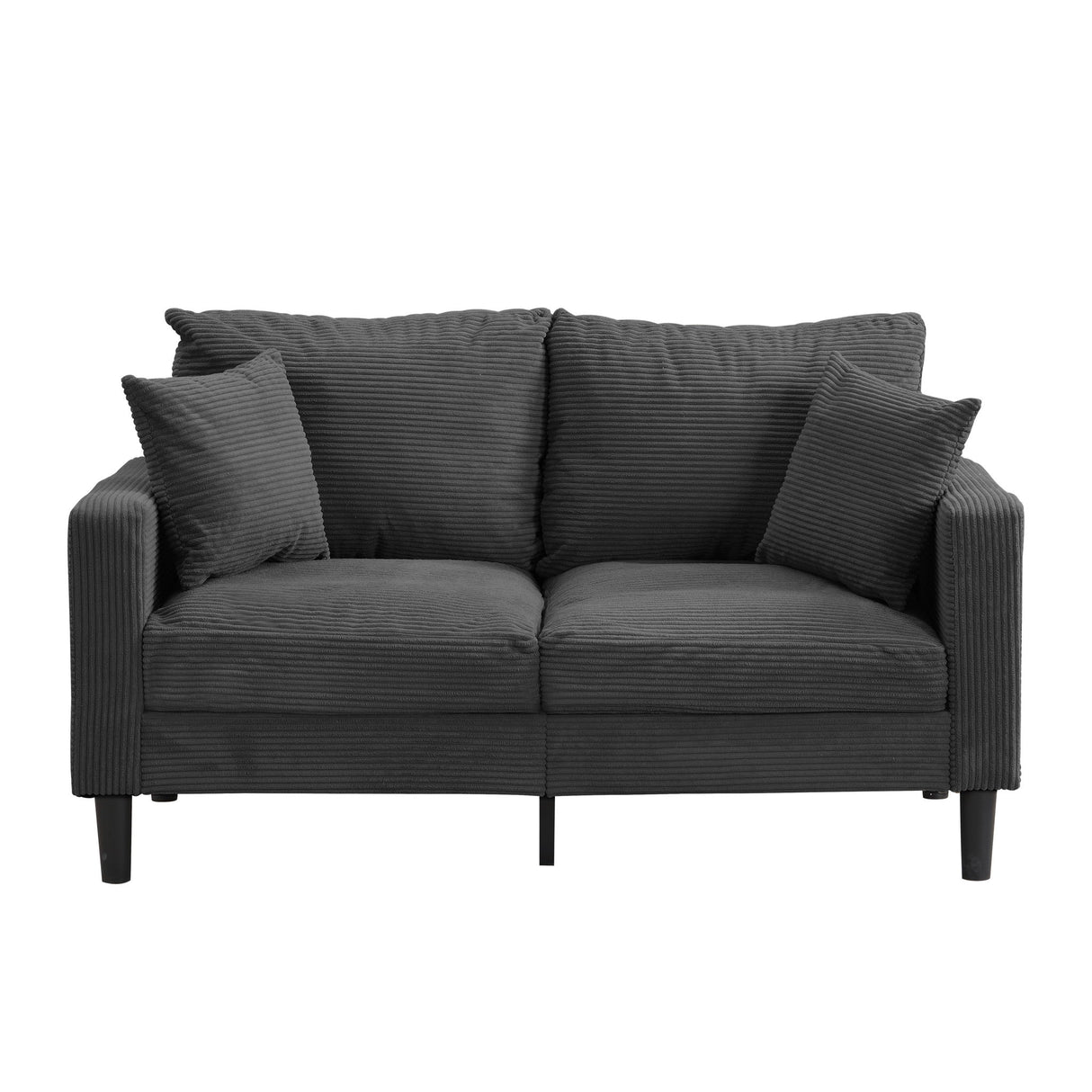 Modern Upholstered Loveseat Sofa, High Resilience