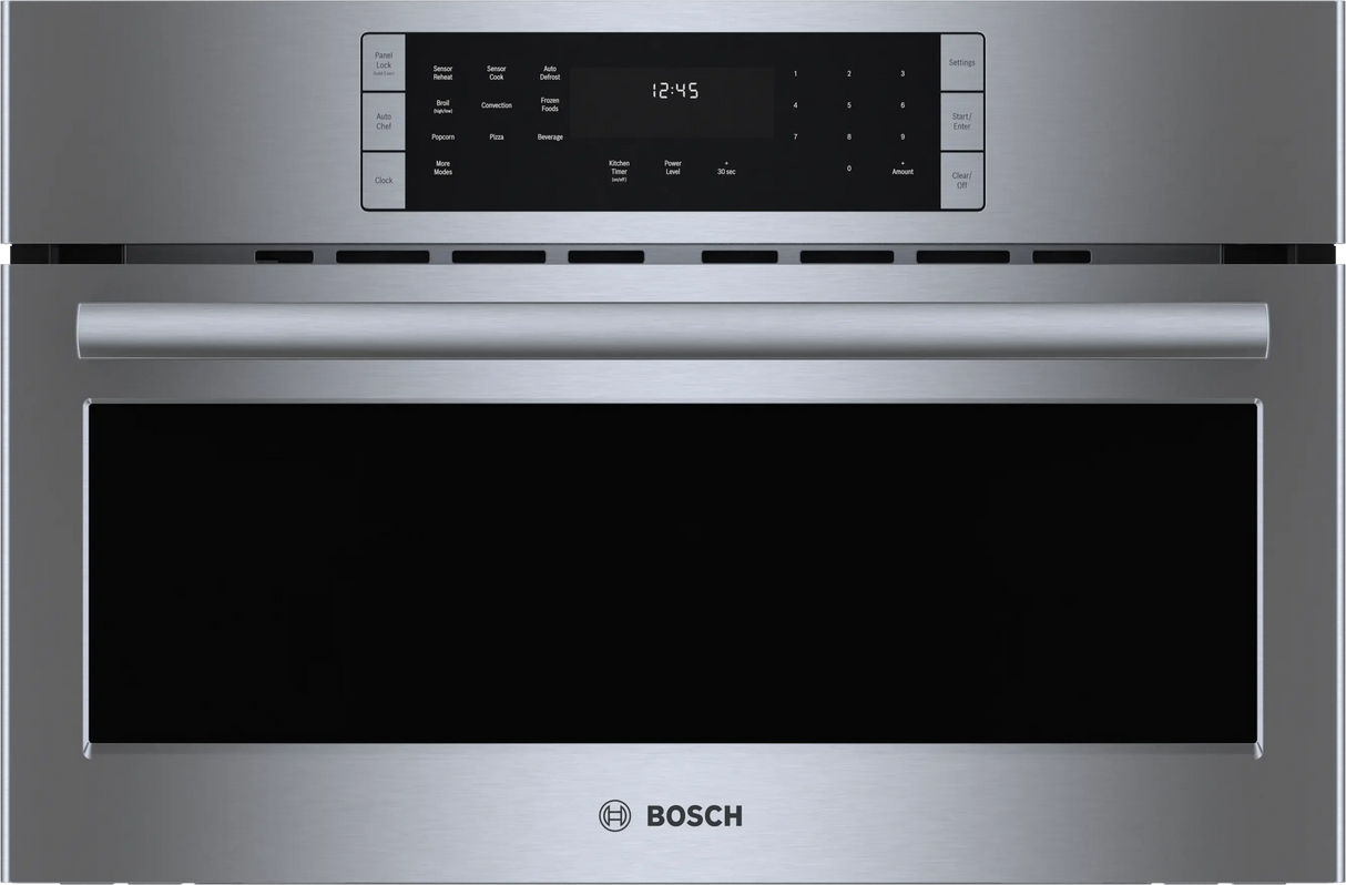 Bosch HMCP0252UC 30 inch speed oven front facing stainless steel