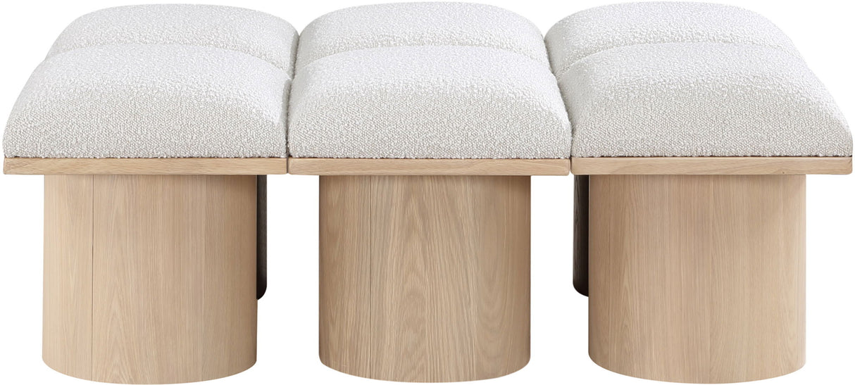 Pavilion - 6 Piece Modular Bench With Natural Base