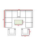 Outdoor Wicker Sectional With Weather Resistant Cushions And Table