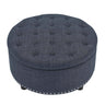 Tufted Storage Ottoman With Upholstery