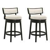 Noely - Modern Farmhouse Swivel Wood Counter Height Kitchen Bar Stool