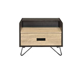 Melkree - Accent Table - Oak & Black