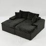 Double Chaise Lounge With Full Compressed Sponge
