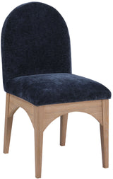 Waldorf - Chenille Dining Side Chair With Natural Legs