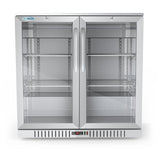 35 in. Two-Door Back Bar Refrigerator - 7.4 Cu Ft. BC-2DSW-SS