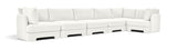 Hammond - Velvet Performance Fabric Upholstered 6 Piece L-Shaped Sectional