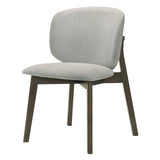Mallin - Side Chair (Set of 2) - Gray Chenille & Walnut