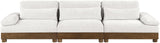 Turin - Chenille Fabric Upholstered Modular Sectional - Cream