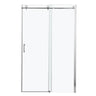 Single Sliding Bypass Shower Door Enclosure With Tempered Glass
