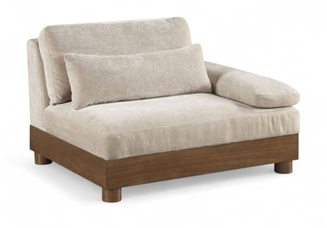 Turin - Fabric Upholstered Modular Arm Chair - Taupe