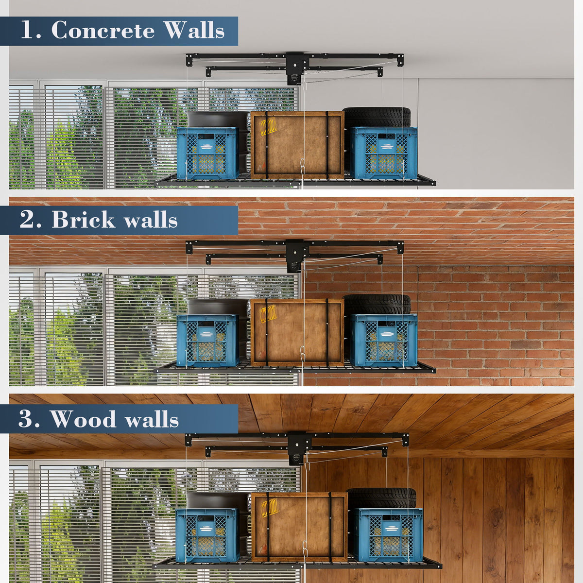 Overhead Garage Storage Rack