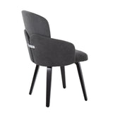 Dahlia - Contemporary Dining Chair (Set of 2) - Black Wood