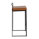 Fuji - Stackable Barstool - Black Metal