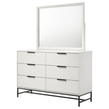 Taraval - 6 Drawer Dresser With Mirror - White