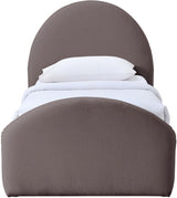 Andaz - Chenille Fabric Upholstered Trundle Bed
