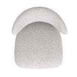 Locke - Modern Upholstered Counter Stool With Frame - Salt / Pepper