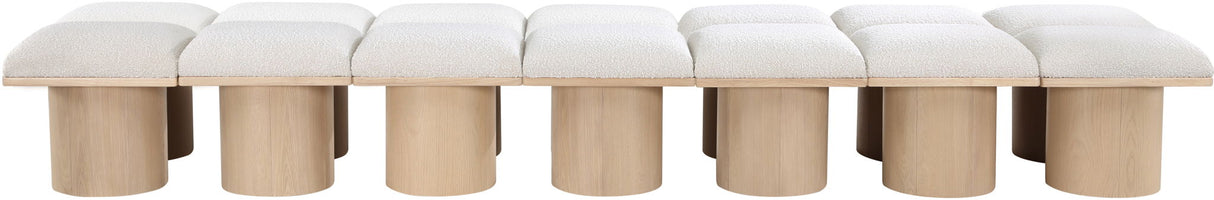 Pavilion - 14 Piece Modular Bench With Natural Base