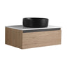 Wall Mounted Bathroom Vanity With Art Sink & 1 Soft Close Drawer