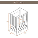 Bathroom Vanity Base Only, Soild Wood Frame, Bathroom Storage Cabinet With Doors And Open Shelf