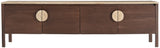 Varenna - 69" Genuine Marble And Acacia Wood Media Console