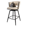 Bar Stool 360 Swivel With Back Footrest