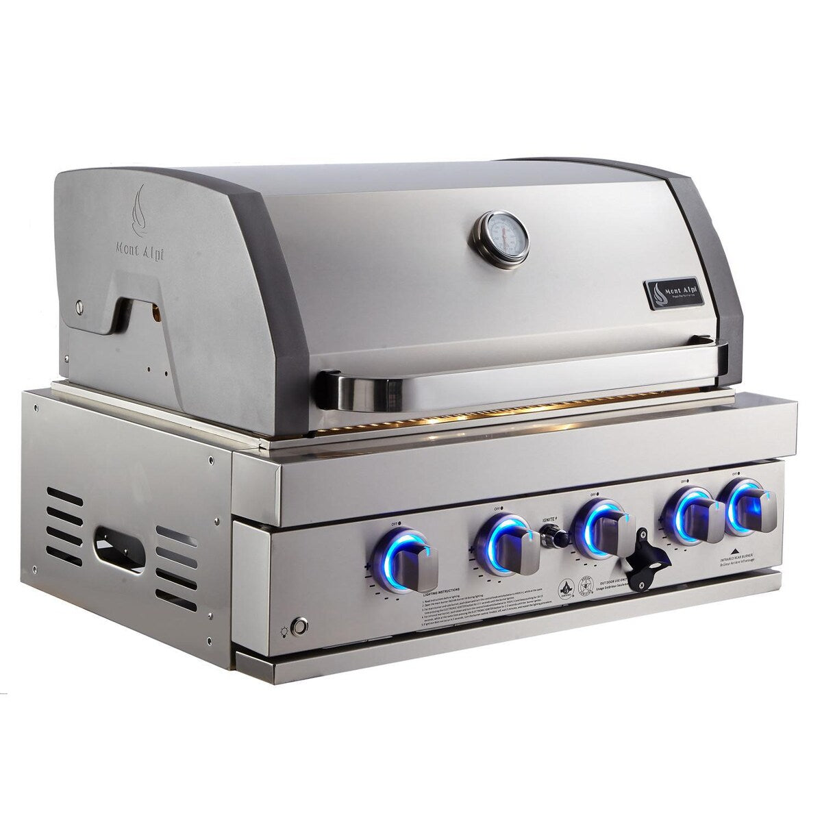 Mont Alpi 400 32-Inch Built-In Natural Gas Grill - MABi400