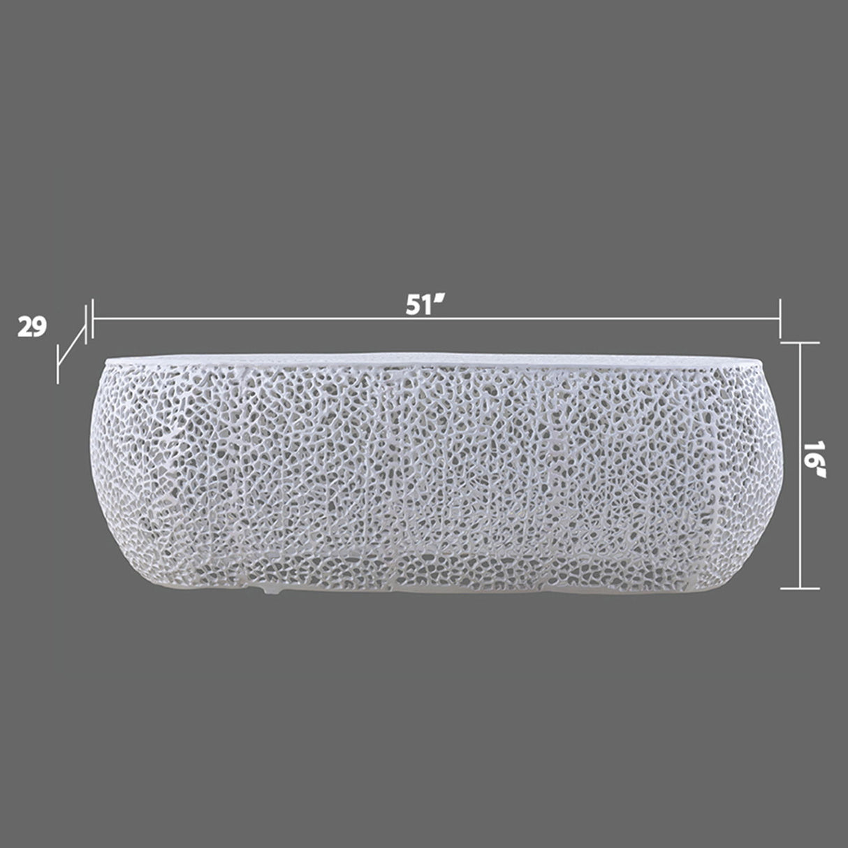 T3601 - Modern Oval Coffee Table