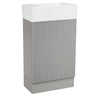 Modern Bathroom Vanity With Sink And 2 Tier Shelf