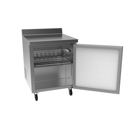 27 in. One-Door Worktop Refrigerator With 3.5 in. Backsplash - 6.3 Cu Ft. RWT-1D-6C