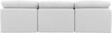 Indulge - Linen 3 Piece Modular Armless Sofa - White