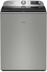 Maytag MTW7405RR 5.2 cu. ft. Smart Pet Pro Top Load Washer in Classic Silver - front view