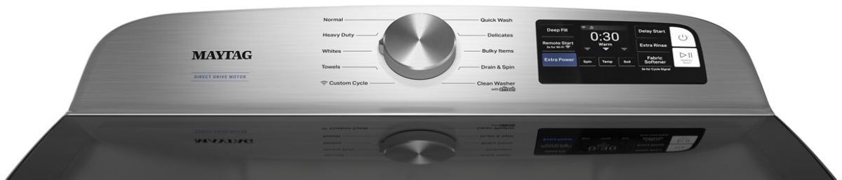 Maytag MTW6200RW top load washer control panel