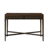 Fluted - 2 Drawer Storage Console Table - Brown