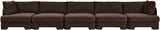Hammond - Velvet Performance Fabric Upholstered 5 Piece Sofa