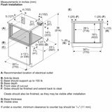Bosch HMD8054UC drawer microwave installation diagram