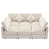 Sectional Sofa Modular U-Shaped With Ottoman & USB Ports