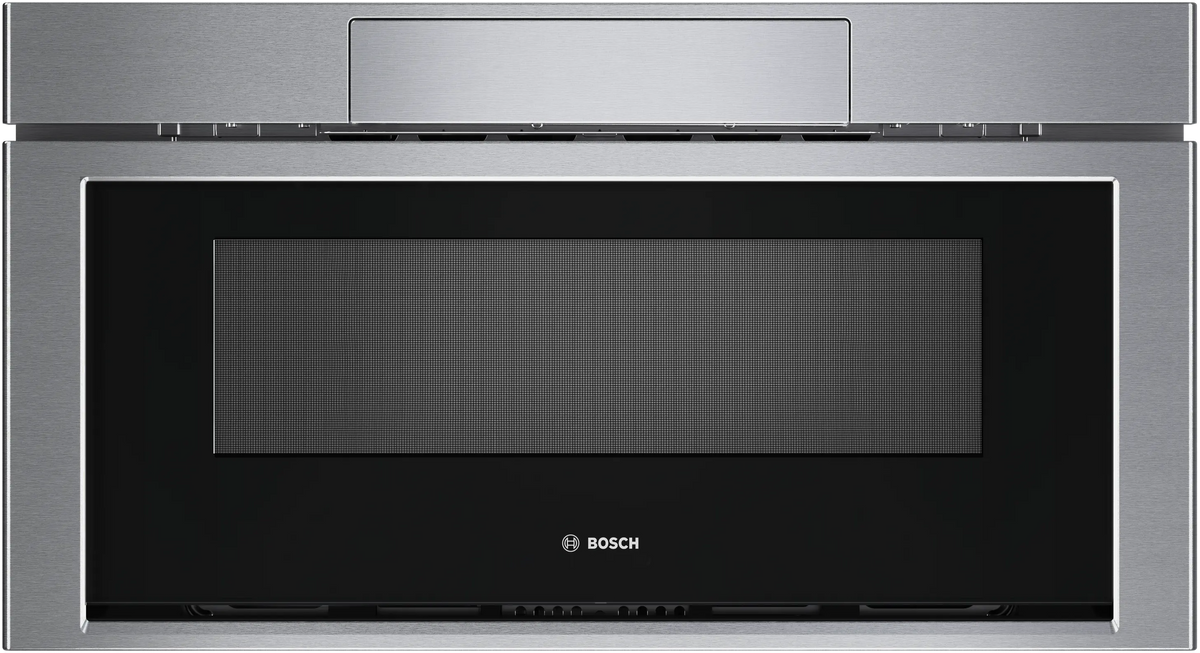 Bosch HMD8054UC 30 inch drawer microwave stainless steel front view