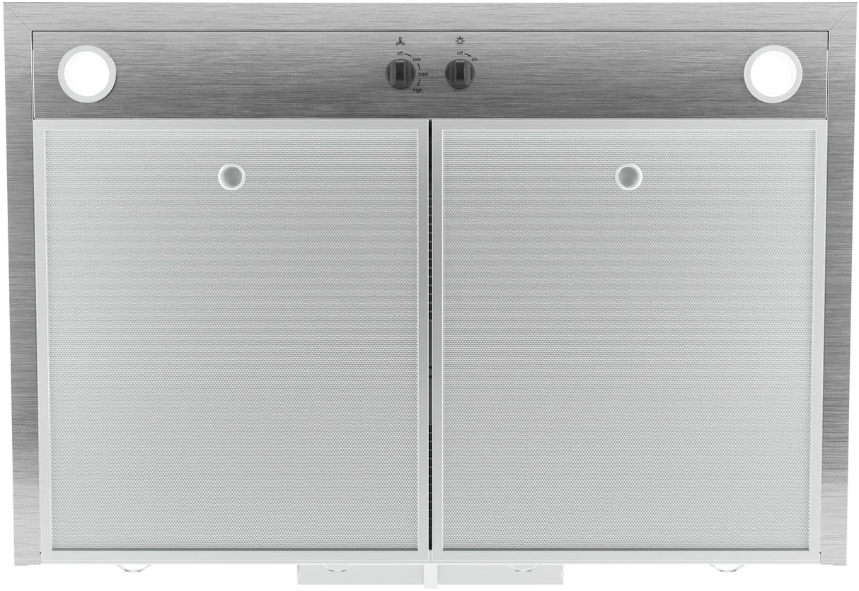 Bosch DUH30253UC range hood dishwasher safe mesh filter detail