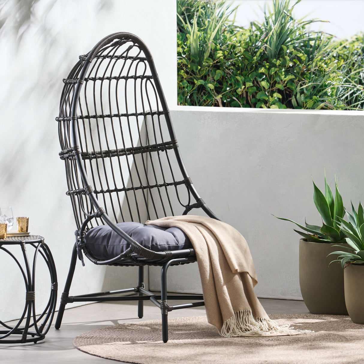 Elon - Cocoon Chair - Gray