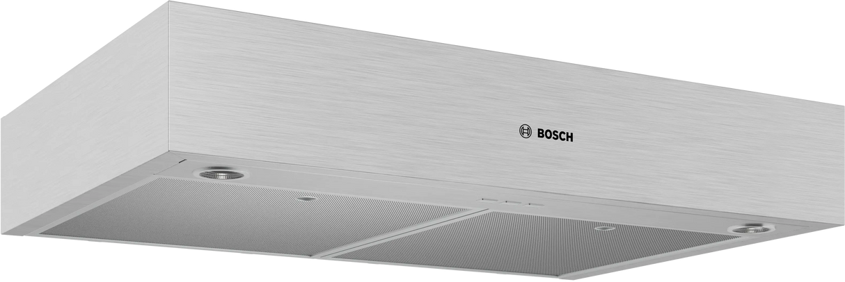 Bosch DUH50353UC under cabinet hood angled view