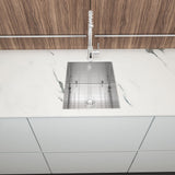 Modern Style Undermount Sink With Stainless Steel, Deep Single Bowl
