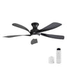 52" Ceiling Fan With 3 Color Dimmable LED Light, DC Reversible Motor, 6 Speed Settings