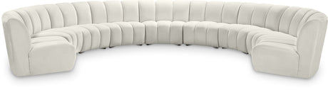 Infinity - 9 Piece Velvet Modular Sectional