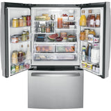GE GWE22JYMFS Counter-Depth French-Door Refrigerator - Interior Detail
