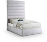 Adam - Linen Fabric Bed With 89" Headboard